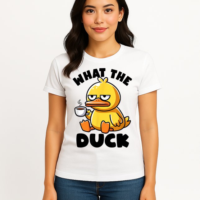 What The Duck Owner I Love Ducks Lover Funny Rubber Duck Womens T-Shirt