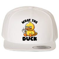 What The Duck Owner I Love Ducks Lover Funny Rubber Duck Wool Snapback Cap