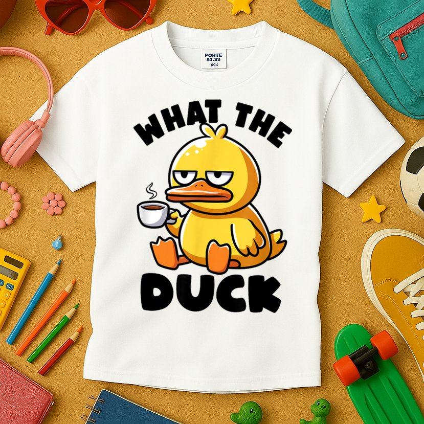What The Duck Owner I Love Ducks Lover Funny Rubber Duck Kids T-Shirt