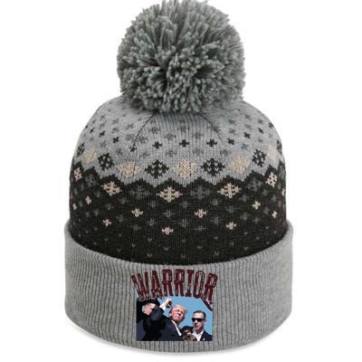 Warrior Trump Donald Trump Fight The Baniff Cuffed Pom Beanie