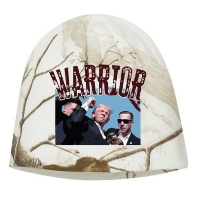 Warrior Trump Donald Trump Fight Kati - Camo Knit Beanie