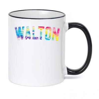 Walton Tie Dye 11oz Black Color Changing Mug