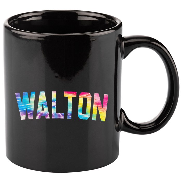 Walton Tie Dye 11oz C Handle Ceramic Mug