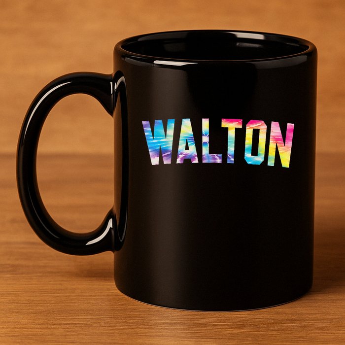 Walton Tie Dye 11oz C Handle Ceramic Mug
