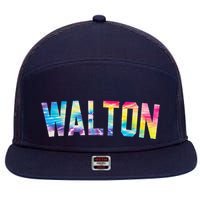 Walton Tie Dye 7 Panel Mesh Trucker Snapback Hat
