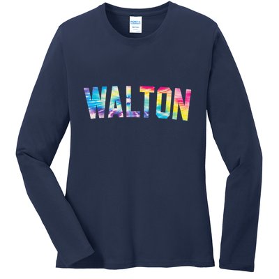 Walton Tie Dye Ladies Long Sleeve Shirt