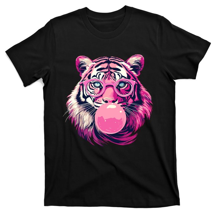 WoS Tiger Designs Tiger Face Wild Animal Cute Tiger T-Shirt