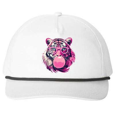 WoS Tiger Designs Tiger Face Wild Animal Cute Tiger Snapback Five-Panel Rope Hat