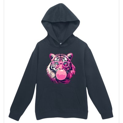 WoS Tiger Designs Tiger Face Wild Animal Cute Tiger Urban Pullover Hoodie