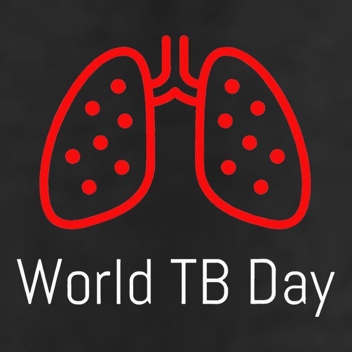 World TB Day Tuberculosis Awareness with Red Lungs Cool Comfort Performance Bucket Hat
