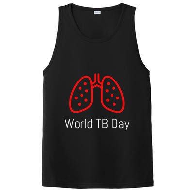 World TB Day Tuberculosis Awareness with Red Lungs PosiCharge Competitor Tank