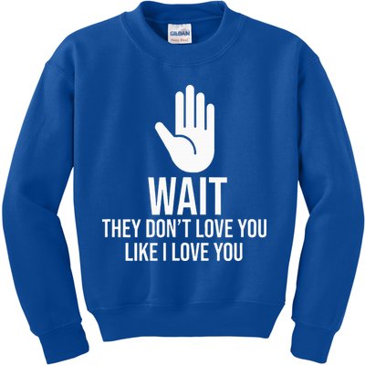 Wait They Don’T Love You Like I Love You Cool Kids Sweatshirt