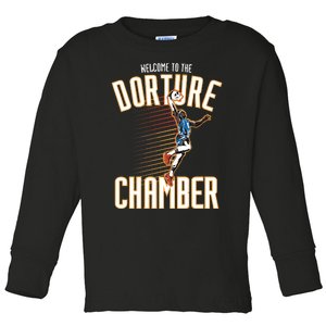 Welcome To Dorture Chamber Toddler Long Sleeve Shirt