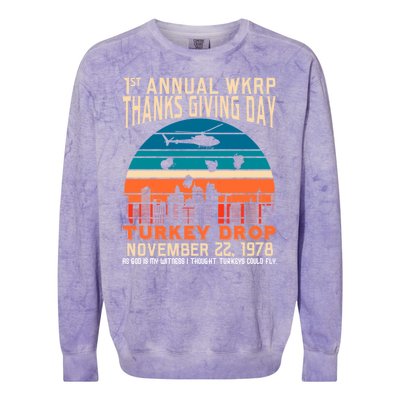 WKRP Turkey Drop 1978 Colorblast Crewneck Sweatshirt