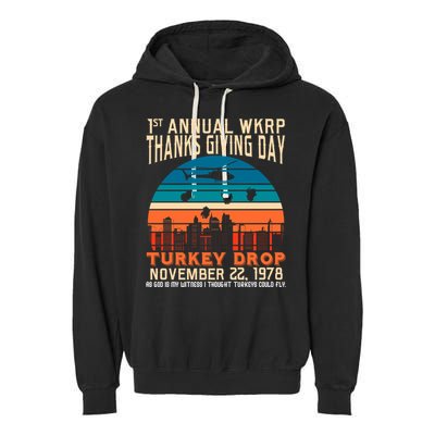 WKRP Turkey Drop 1978 Garment-Dyed Fleece Hoodie
