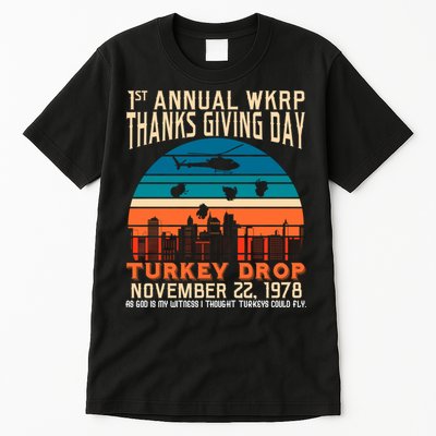 WKRP Turkey Drop 1978 Tall T-Shirt