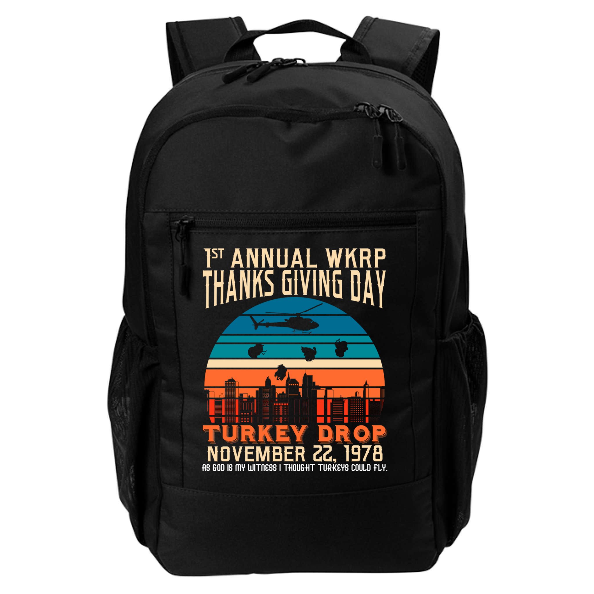 WKRP Turkey Drop 1978 Backpack