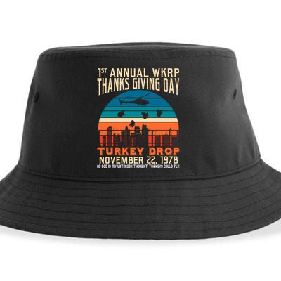 WKRP Turkey Drop 1978 Sustainable Bucket Hat