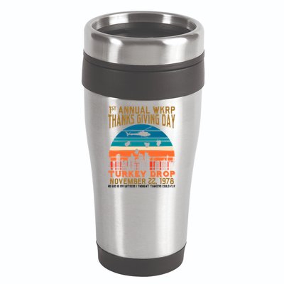 WKRP Turkey Drop 1978 16oz Travel Tumbler
