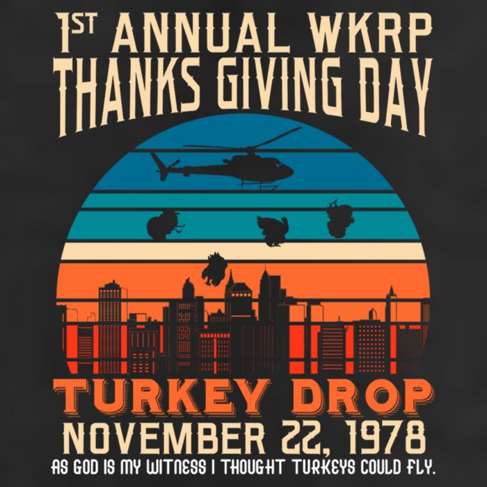 WKRP Turkey Drop 1978 25L Jumbo Tote