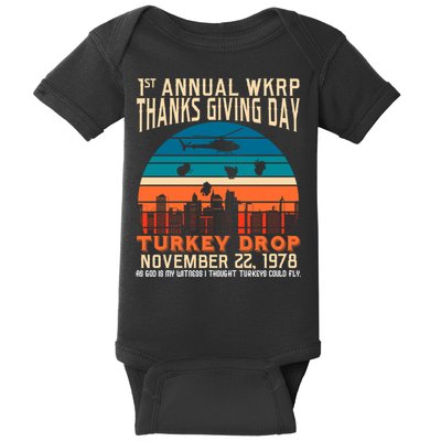 WKRP Turkey Drop 1978 Baby Bodysuit