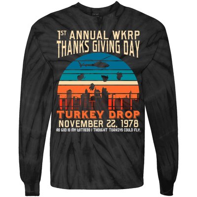 WKRP Turkey Drop 1978 Tie-Dye Long Sleeve Shirt