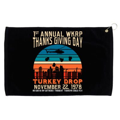 WKRP Turkey Drop 1978 Grommeted Golf Towel