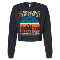 WKRP Turkey Drop 1978 Cropped Pullover Crew