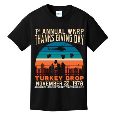WKRP Turkey Drop 1978 Kids T-Shirt