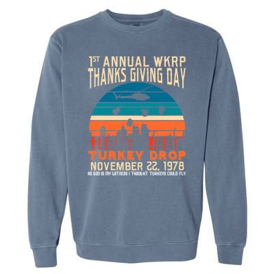 WKRP Turkey Drop 1978 Garment-Dyed Sweatshirt