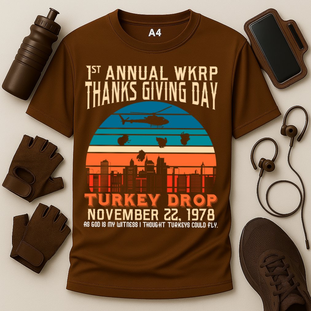 WKRP Turkey Drop 1978 Cooling Performance Crew T-Shirt