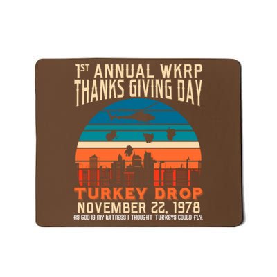 WKRP Turkey Drop 1978 Mousepad