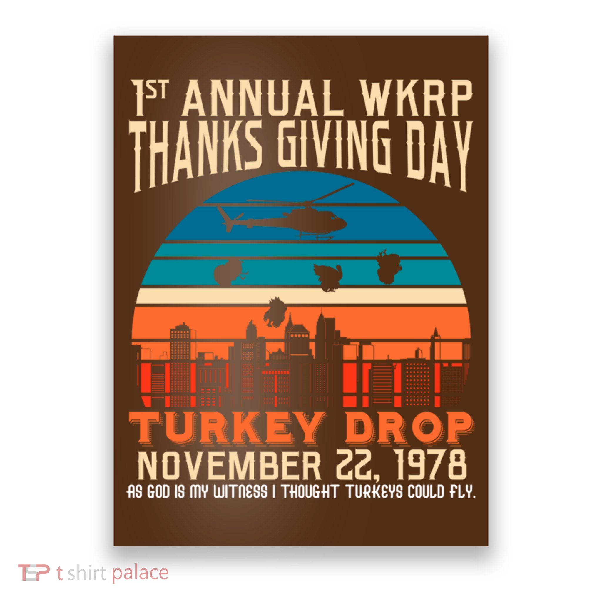 WKRP Turkey Drop 1978 Poster