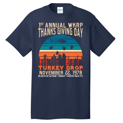 WKRP Turkey Drop 1978 Tall T-Shirt