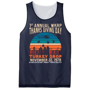 WKRP Turkey Drop 1978 Mesh Reversible Basketball Jersey Tank