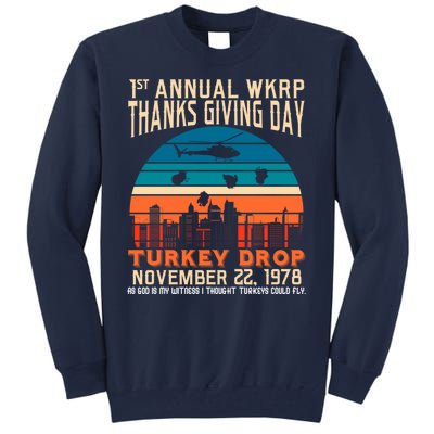 WKRP Turkey Drop 1978 Tall Sweatshirt