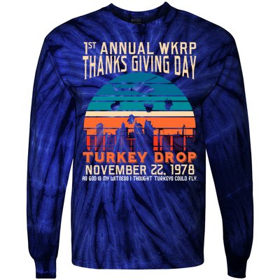 WKRP Turkey Drop 1978 Tie-Dye Long Sleeve Shirt