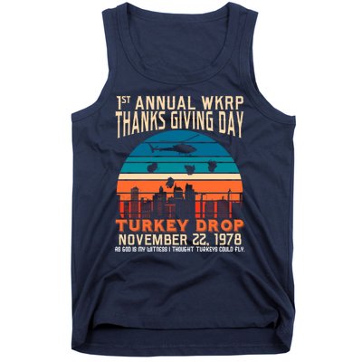 WKRP Turkey Drop 1978 Tank Top