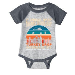 WKRP Turkey Drop 1978 Infant Baby Jersey Bodysuit