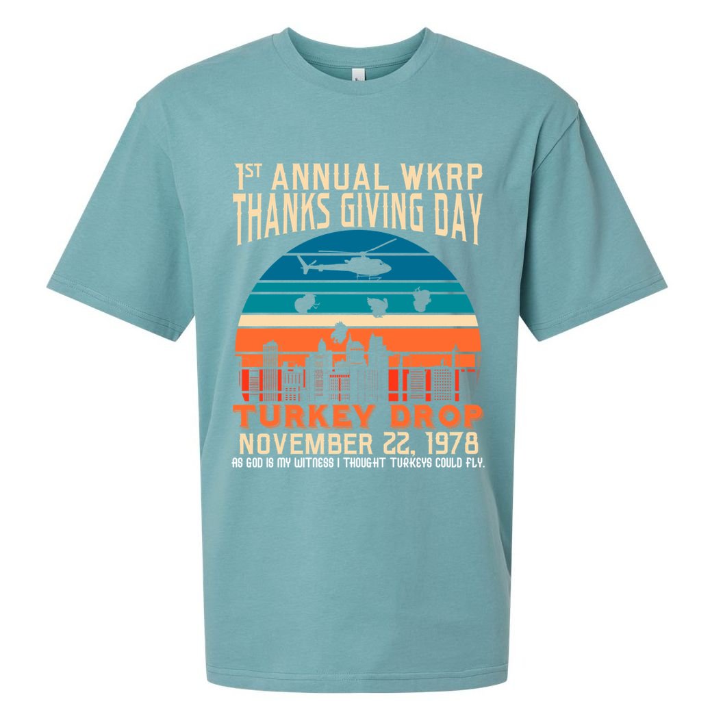 WKRP Turkey Drop 1978 Sueded Cloud Jersey T-Shirt