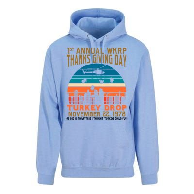 WKRP Turkey Drop 1978 Unisex Surf Hoodie