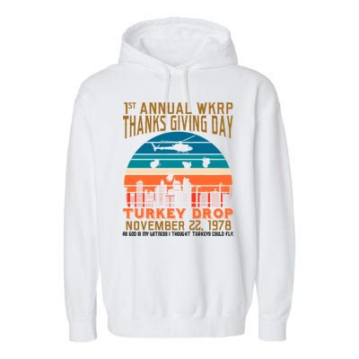 WKRP Turkey Drop 1978 Garment-Dyed Fleece Hoodie