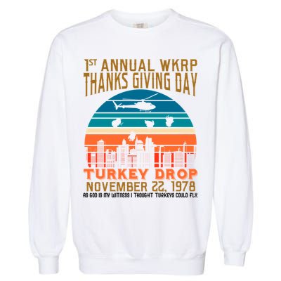 WKRP Turkey Drop 1978 Garment-Dyed Sweatshirt
