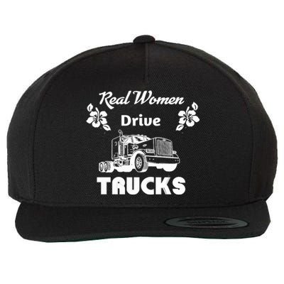 Wo Trucker Driver Semigifttruck Big Rig 2 Cute Gift Wool Snapback Cap