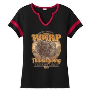 WKRP Turkey Drop 1978 Ladies Halftime Notch Neck Tee