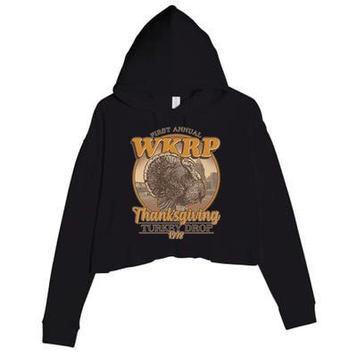 WKRP Turkey Drop 1978 Crop Fleece Hoodie