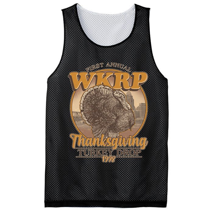 WKRP Turkey Drop 1978 Mesh Reversible Basketball Jersey Tank