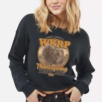WKRP Turkey Drop 1978 Cropped Pullover Crew