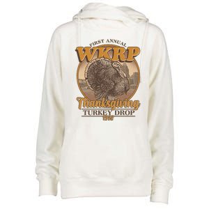 WKRP Turkey Drop 1978 Womens Funnel Neck Pullover Hood