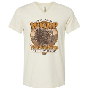 WKRP Turkey Drop 1978 V-Neck T-Shirt